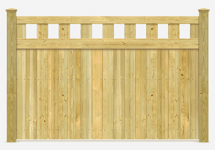 Alternating Pickets Wood Fence Contractor in Greater Seattle