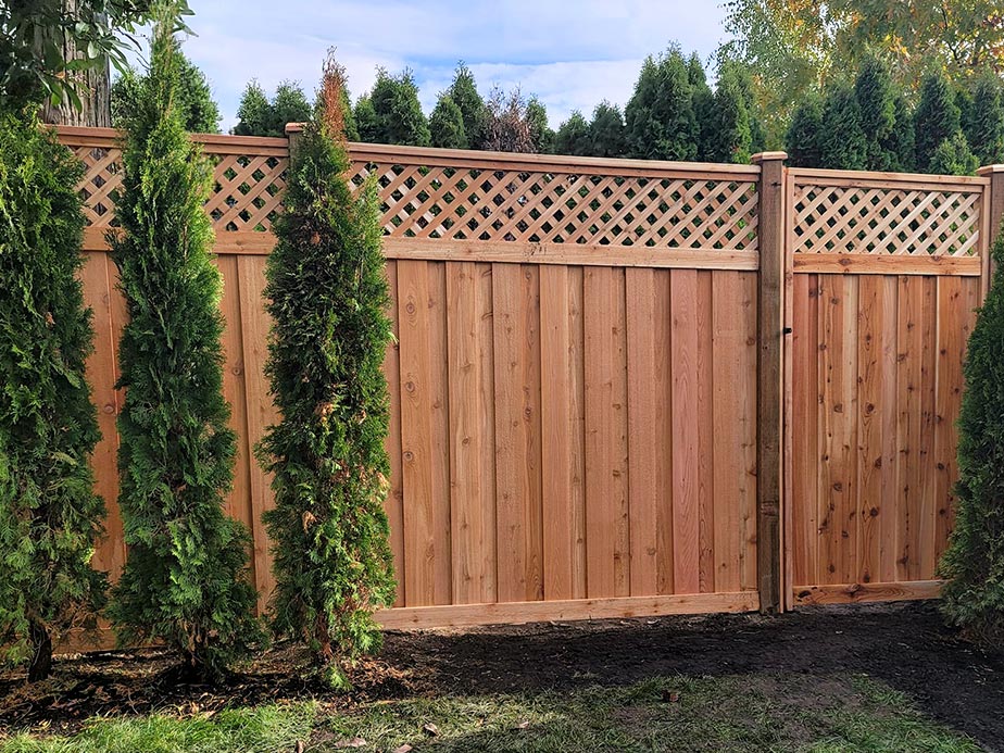 wood fence Mill creek Washington